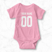 Eigen naam Baby Jersey Bodysuit Football