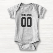 Eigen naam Baby Jersey Bodysuit Football