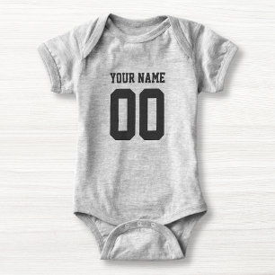 Eigen naam Baby Jersey Bodysuit Football