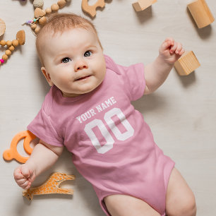 Eigen naam Baby Jersey Bodysuit Football