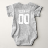 Eigen naam Baby Jersey Bodysuit Football (Achterkant)