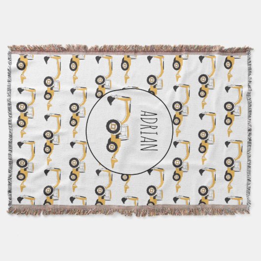 Eigen naam backhoe constructietechniek deken (Voorkant)