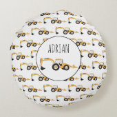 Eigen naam backhoe constructietechniek rond kussen (Achterkant)