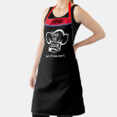 Eigen naam BBQ Grill Baker's Kus the Chef Funny Schort (Insitu)