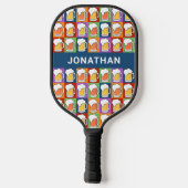 Eigen naam BEER Pop-Art Pickleball Paddle (Achterkant)
