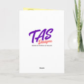 Eigen naam Birthday Guinee Gele ballonnen Kaart (Achterkant)