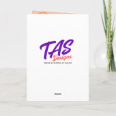 Eigen naam Birthday Guinee-Oranje ballonnen Kaart (Achterkant)