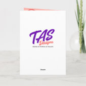 Eigen naam Birthday Guinee Rood-ballonnen Kaart (Achterkant)