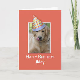 Eigen naam Birthday to Dog Humor Funny Pet Kaart