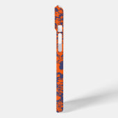 Eigen naam blauw oranje surf hoesje (Achterkant / Links)