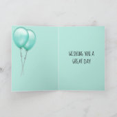 Eigen naam Blauwgroen ballonnen van het Guinese va Kaart (Binnen)