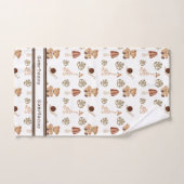 Eigen naam Boho Woodland Oerwoud Animal Pattern Bad Handdoek (Handdoek)