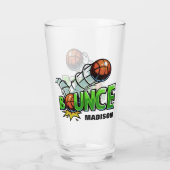 Eigen naam BOUNCE Basketball Pint glas (Achterkant)