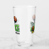Eigen naam BOUNCE Basketball Pint glas (Rechts)