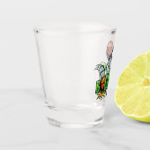 Eigen naam BOUNCE Basketball shot glas (Links)