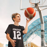 Eigen naam Boys Sport Jersey Shirt<br><div class="desc">Creëer je eigen gepersonaliseerde T-shirt voor football-jersey jongens met een eigen naam en nummer. Een cool aanpasbaar shirt, dat is een schattig cadeauidee voor jongens. Deze trendy kinder sportkleding is geschikt voor alle sporten, met inbegrip van football, voetbal, volleybal, honkbal, softbal, basketbal en hockey. Klik op 'Aanpassen' om tekst toe...</div>