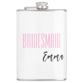 Eigen naam bridesmaïde fles heupfles (Voorkant)