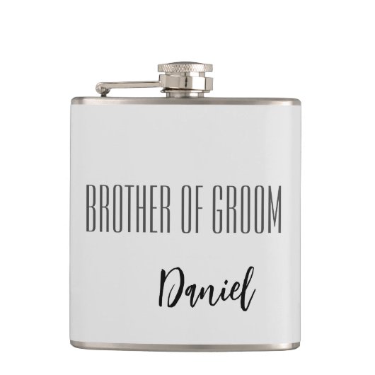 Eigen naam Brother van de kolf Heupfles (Voorkant)