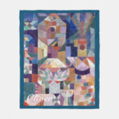 Eigen naam Burggarten schilderij Paul Klee Fleece Deken (Voorkant)