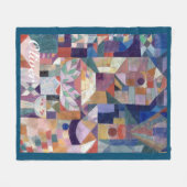 Eigen naam Burggarten schilderij Paul Klee Fleece Deken (Voorkant (Horizontaal))