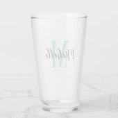 Eigen naam: cadeau voor monogram tumbler glas (Achterkant)