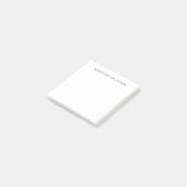 Eigen Naam Calligrafie Chic Eenvoudig Zwart Wit Post-it® Notes (Schuin)