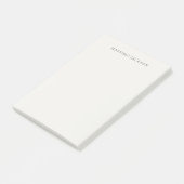 Eigen Naam Calligrafie Eenvoudig Gewone Pastel Kle Post-it® Notes (Schuin)