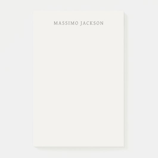 Eigen Naam Calligrafie Eenvoudig Gewone Pastel Kle Post-it® Notes (Voorkant)