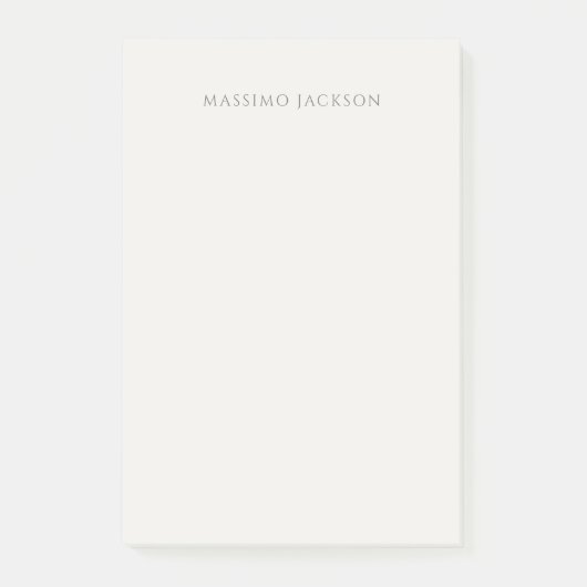 Eigen Naam Calligrafie Eenvoudig Gewone Pastel Kle Post-it® Notes (Voorkant)