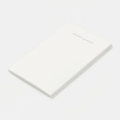 Eigen Naam Calligrafie Eenvoudig Gewone Pastel Kle Post-it® Notes (Schuin)