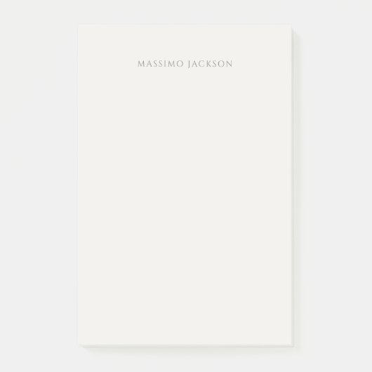 Eigen Naam Calligrafie Eenvoudig Gewone Pastel Kle Post-it® Notes (Voorkant)