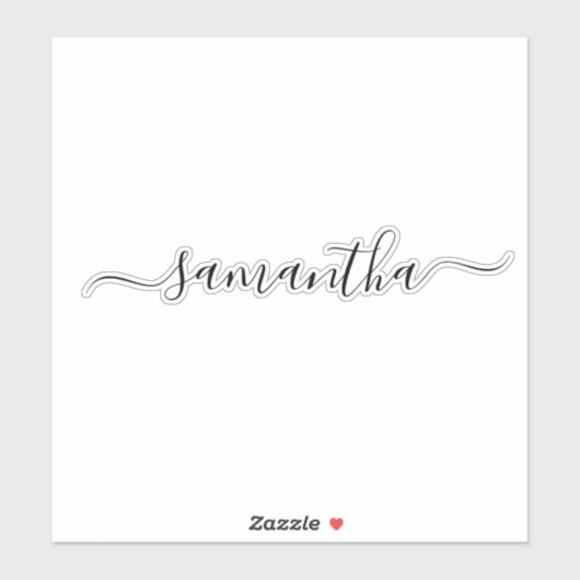 Eigen naam Calligrafie Tumbler Decal Laptop Label (Vel)