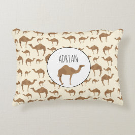 Eigen naam Camel Animal Pattern Accent Kussen