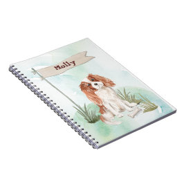 Eigen naam Cavalier King Charles Spaniel Pet Dog Notitieboek