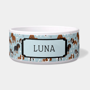 Eigen naam Cavalier King Charles Spaniel Voerbakje