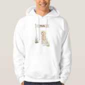 Eigen naam Champagne Cockapoo Pet Dog Hoodie (Voorkant)