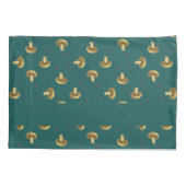 Eigen naam champignons op groen kussensloop (Achterkant)