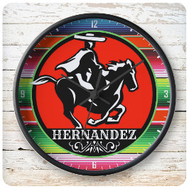 Eigen naam Charro Horse Spaanse Mexicaanse Serape Grote Klok