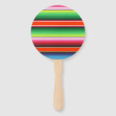 Eigen naam Charro Horse Spaanse Mexicaanse Serape Handwaaier (Achterkant)