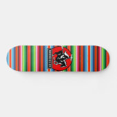 Eigen naam Charro Horse Spaanse Mexicaanse Serape Persoonlijk Skateboard (Horizontaal)