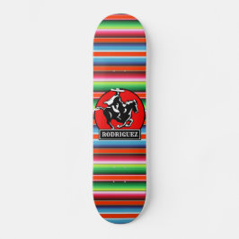 Eigen naam Charro Horse Spaanse Mexicaanse Serape Persoonlijk Skateboard