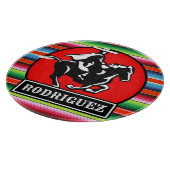 Eigen naam Charro Horse Spaanse Mexicaanse Serape Snijplank (Hoek)