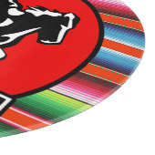 Eigen naam Charro Horse Spaanse Mexicaanse Serape Snijplank (Hoek)