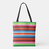 Eigen naam Charro Horse Spaanse Mexicaanse Serape Tote Bag (Achterkant)