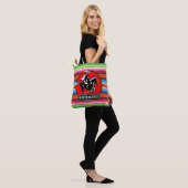 Eigen naam Charro Horse Spaanse Mexicaanse Serape Tote Bag (Op model)