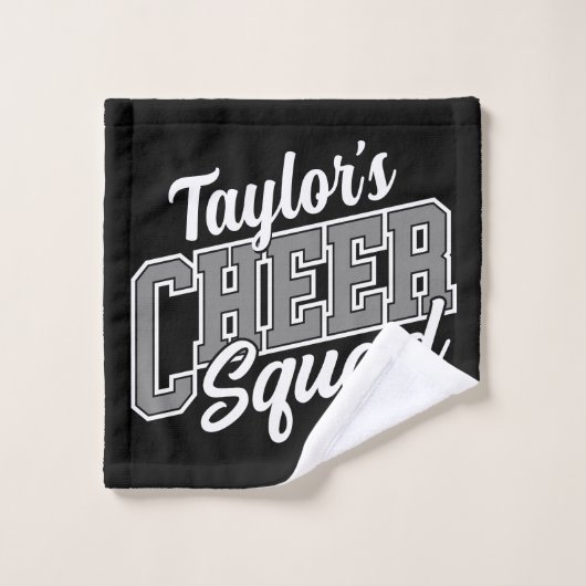 Eigen naam Cheerleader School Varsity Cheer Squad Bad Handdoek (Wasdoekje)