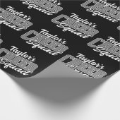 Eigen naam Cheerleader School Varsity Cheer Squad Cadeaupapier (Hoek)