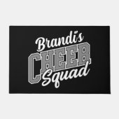 Eigen naam Cheerleader School Varsity Cheer Squad Deurmat (Voorkant)