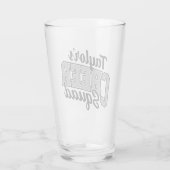 Eigen naam Cheerleader School Varsity Cheer Squad Glas (Achterkant)