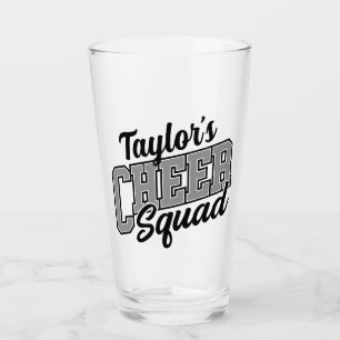 Eigen naam Cheerleader School Varsity Cheer Squad Glas